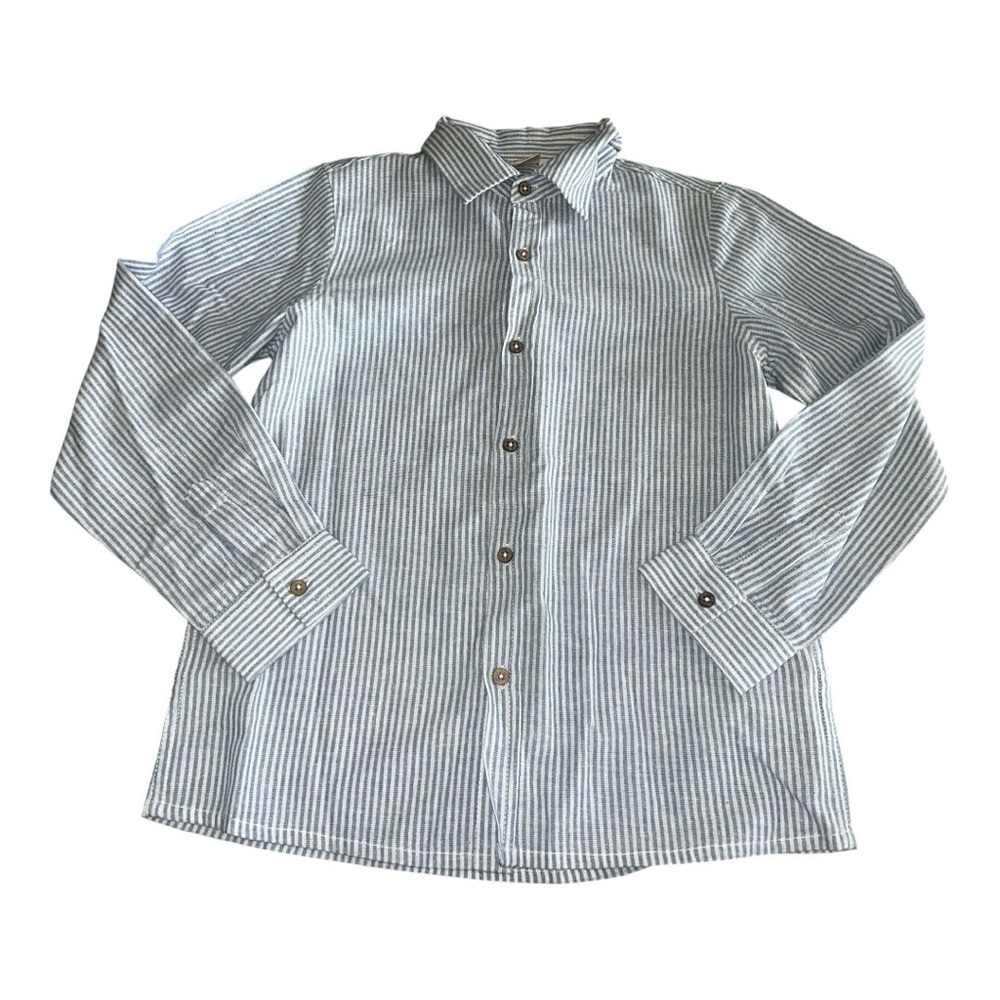 Beet World Striped Button Down Shirt